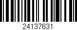Código de barras (EAN, GTIN, SKU, ISBN): '24137631'