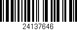 Código de barras (EAN, GTIN, SKU, ISBN): '24137646'