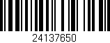 Código de barras (EAN, GTIN, SKU, ISBN): '24137650'