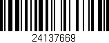 Código de barras (EAN, GTIN, SKU, ISBN): '24137669'