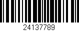 Código de barras (EAN, GTIN, SKU, ISBN): '24137789'