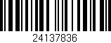 Código de barras (EAN, GTIN, SKU, ISBN): '24137836'