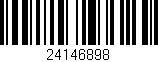 Código de barras (EAN, GTIN, SKU, ISBN): '24146898'