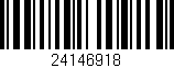 Código de barras (EAN, GTIN, SKU, ISBN): '24146918'