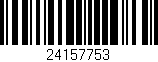 Código de barras (EAN, GTIN, SKU, ISBN): '24157753'
