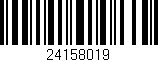 Código de barras (EAN, GTIN, SKU, ISBN): '24158019'
