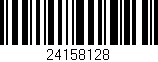 Código de barras (EAN, GTIN, SKU, ISBN): '24158128'
