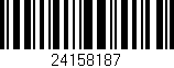 Código de barras (EAN, GTIN, SKU, ISBN): '24158187'