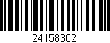 Código de barras (EAN, GTIN, SKU, ISBN): '24158302'