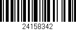 Código de barras (EAN, GTIN, SKU, ISBN): '24158342'
