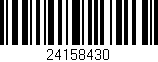 Código de barras (EAN, GTIN, SKU, ISBN): '24158430'