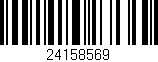 Código de barras (EAN, GTIN, SKU, ISBN): '24158569'