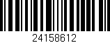 Código de barras (EAN, GTIN, SKU, ISBN): '24158612'