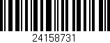 Código de barras (EAN, GTIN, SKU, ISBN): '24158731'