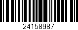 Código de barras (EAN, GTIN, SKU, ISBN): '24158987'