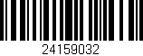 Código de barras (EAN, GTIN, SKU, ISBN): '24159032'