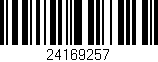 Código de barras (EAN, GTIN, SKU, ISBN): '24169257'