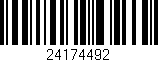 Código de barras (EAN, GTIN, SKU, ISBN): '24174492'
