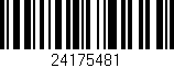 Código de barras (EAN, GTIN, SKU, ISBN): '24175481'