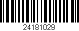 Código de barras (EAN, GTIN, SKU, ISBN): '24181029'