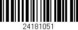 Código de barras (EAN, GTIN, SKU, ISBN): '24181051'