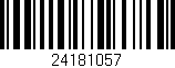 Código de barras (EAN, GTIN, SKU, ISBN): '24181057'