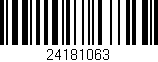 Código de barras (EAN, GTIN, SKU, ISBN): '24181063'