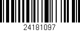 Código de barras (EAN, GTIN, SKU, ISBN): '24181097'