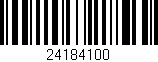 Código de barras (EAN, GTIN, SKU, ISBN): '24184100'
