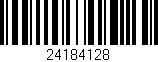 Código de barras (EAN, GTIN, SKU, ISBN): '24184128'
