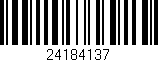 Código de barras (EAN, GTIN, SKU, ISBN): '24184137'