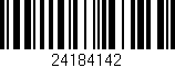 Código de barras (EAN, GTIN, SKU, ISBN): '24184142'