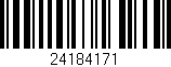 Código de barras (EAN, GTIN, SKU, ISBN): '24184171'