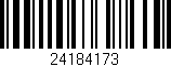 Código de barras (EAN, GTIN, SKU, ISBN): '24184173'