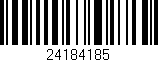 Código de barras (EAN, GTIN, SKU, ISBN): '24184185'