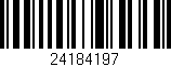 Código de barras (EAN, GTIN, SKU, ISBN): '24184197'