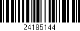 Código de barras (EAN, GTIN, SKU, ISBN): '24185144'
