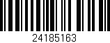Código de barras (EAN, GTIN, SKU, ISBN): '24185163'