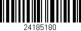 Código de barras (EAN, GTIN, SKU, ISBN): '24185180'