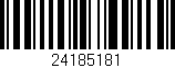 Código de barras (EAN, GTIN, SKU, ISBN): '24185181'