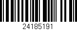Código de barras (EAN, GTIN, SKU, ISBN): '24185191'