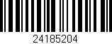 Código de barras (EAN, GTIN, SKU, ISBN): '24185204'