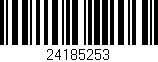Código de barras (EAN, GTIN, SKU, ISBN): '24185253'