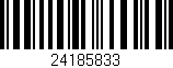 Código de barras (EAN, GTIN, SKU, ISBN): '24185833'