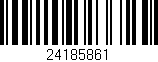 Código de barras (EAN, GTIN, SKU, ISBN): '24185861'