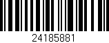 Código de barras (EAN, GTIN, SKU, ISBN): '24185881'