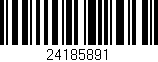 Código de barras (EAN, GTIN, SKU, ISBN): '24185891'