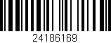 Código de barras (EAN, GTIN, SKU, ISBN): '24186169'