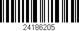 Código de barras (EAN, GTIN, SKU, ISBN): '24186205'