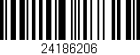 Código de barras (EAN, GTIN, SKU, ISBN): '24186206'